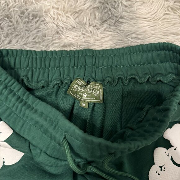 Denim Tears The Cotton Wreath Green Shorts Size Medium - Picture 2 of 3